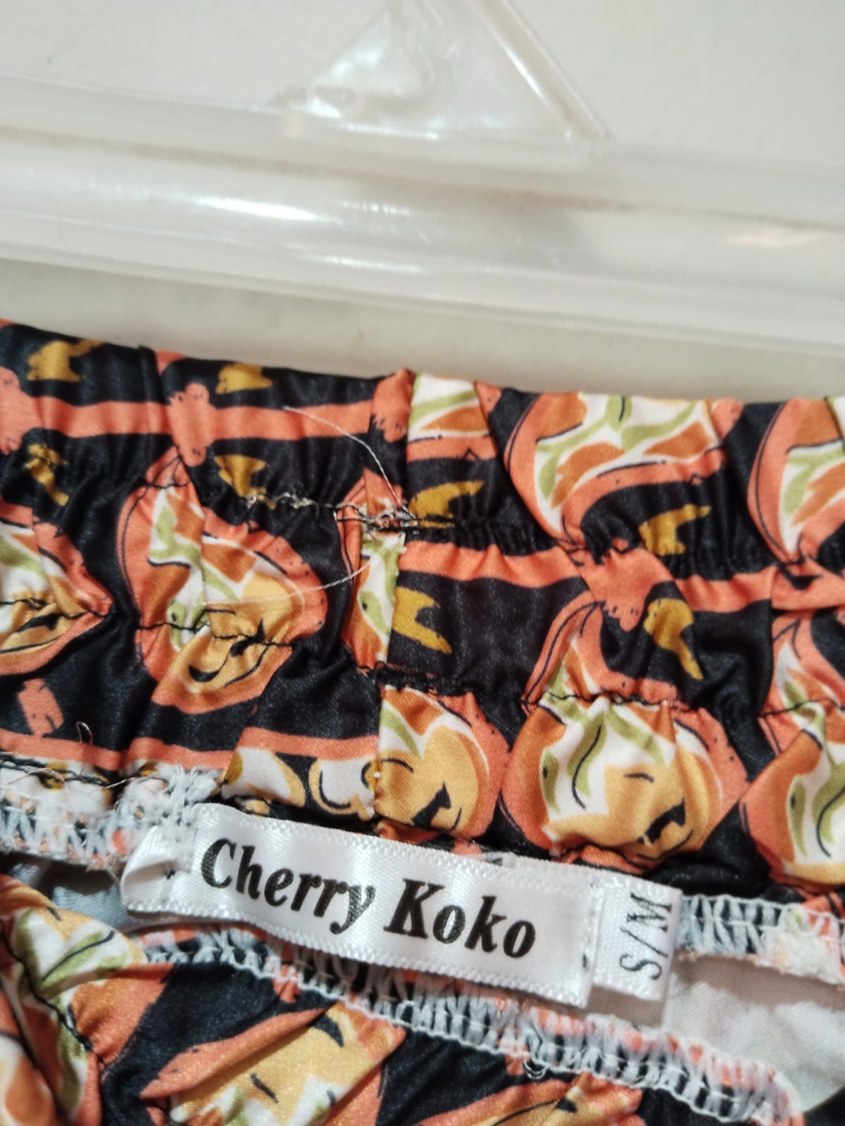 Black, Orange, And White Printed Palazzo Pants