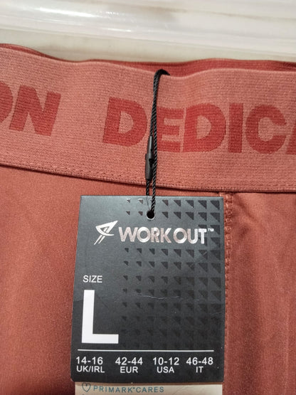 Women's Orange Flex Fit Leggings Activewear NWT