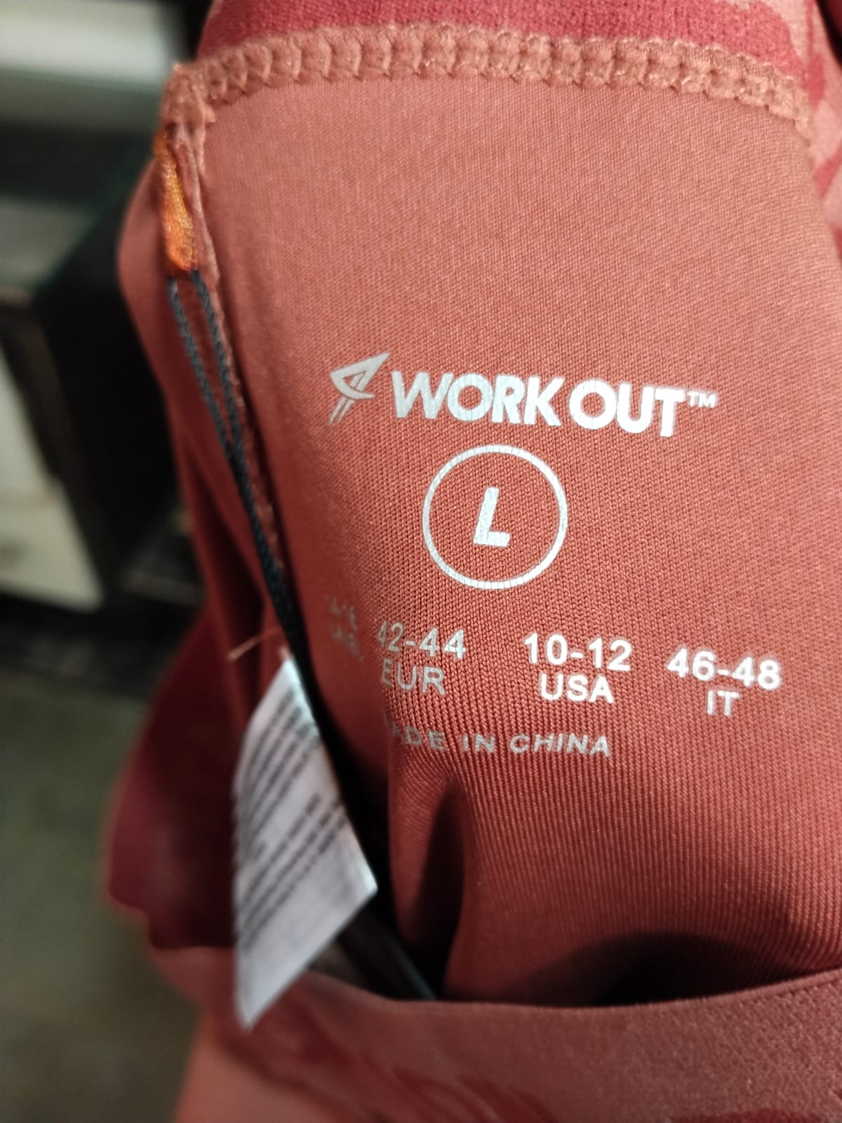 Women's Orange Flex Fit Leggings Activewear NWT