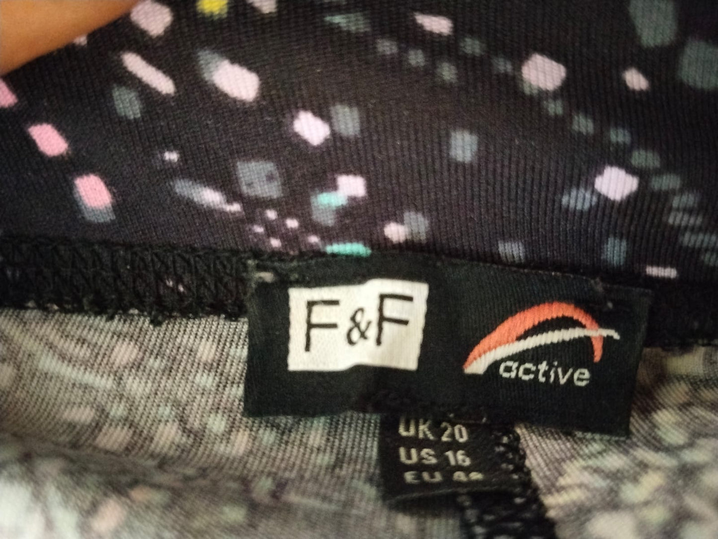 F&F Women's Leggings With A Colorful Speckled Or Floral Pattern