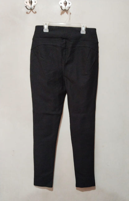 MIEVA Black High-Waisted Leggings