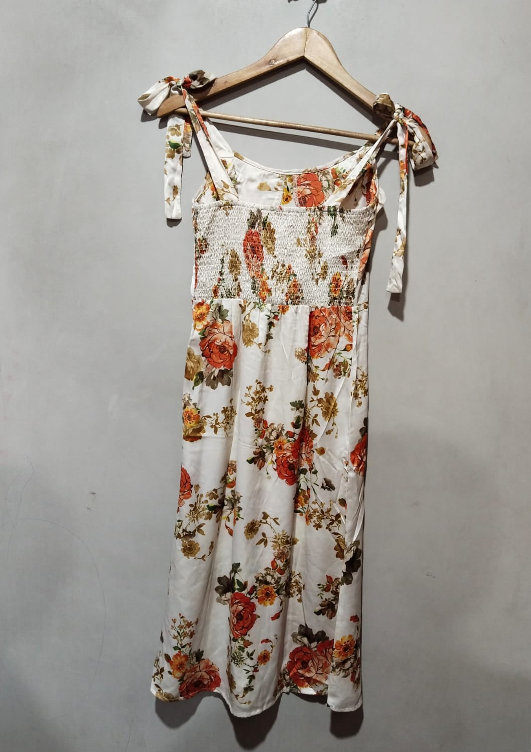 CIDER Floral Bowknot Mermaid Corset Midi Dress