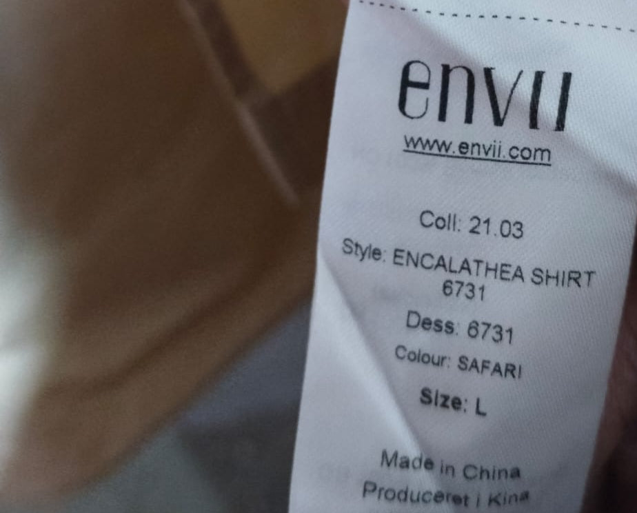 ENVII Beige Button-Down Shirt