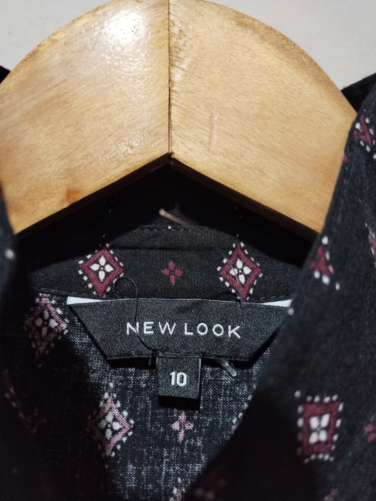 NEW LOOK Black And White Patterned Orient Blouse