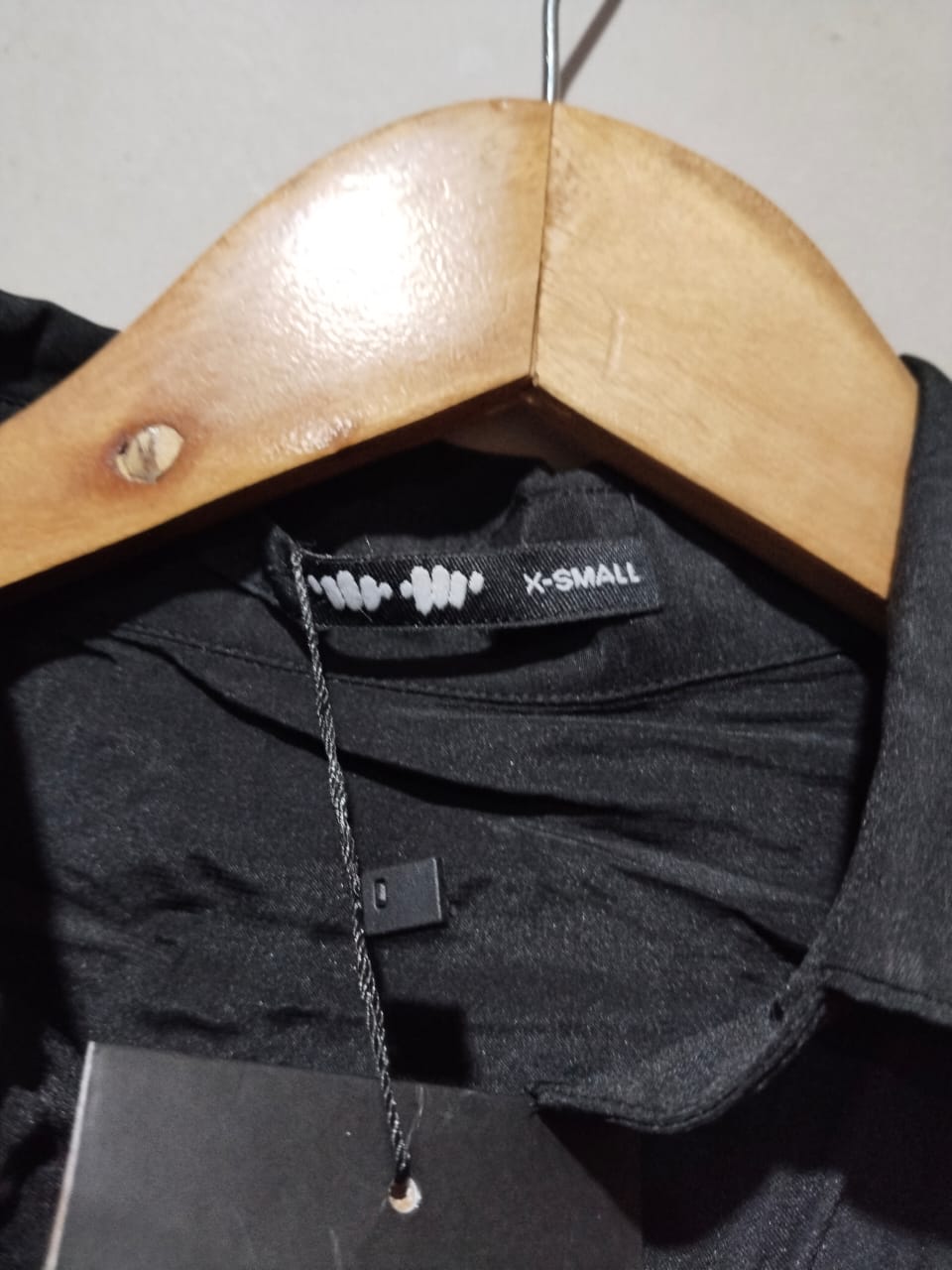 KHAADI Women's Black Schiffer Dress Full Sleeves