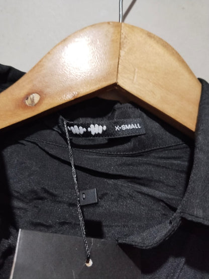 KHAADI Women's Black Schiffer Dress Full Sleeves