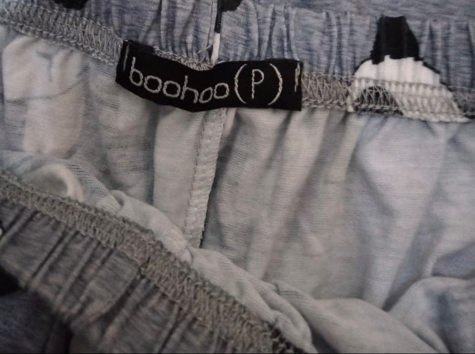 BOOHOO  Cute Panda For Women Short Sleeve Shirt And Shorts