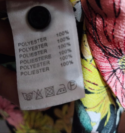 JCL Women's Floral Print Top With A Tie-Neck