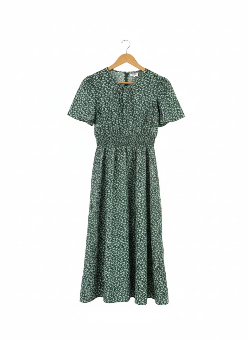 SHEIN Women Casual Short Sleeve Boho Floral Dress