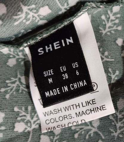 SHEIN Women Casual Short Sleeve Boho Floral Dress