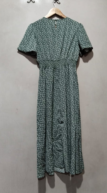 SHEIN Women Casual Short Sleeve Boho Floral Dress