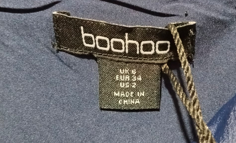 BOOHOO  Whistles Faye Satin Bardot Midi Dress