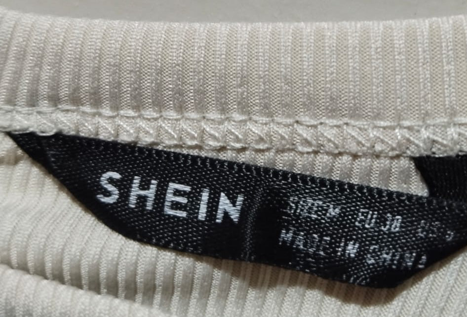 SHEIN White Ribbed Knit Bodysuit With Thin Straps