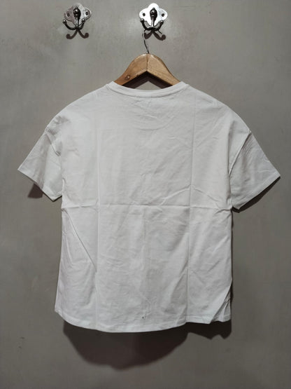 M&S White Graphic T-Shirt With A Toucan And Tropical Leaf Design