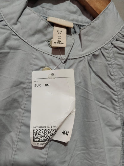 H&M Gray Long-Sleeved Tunic Shirt