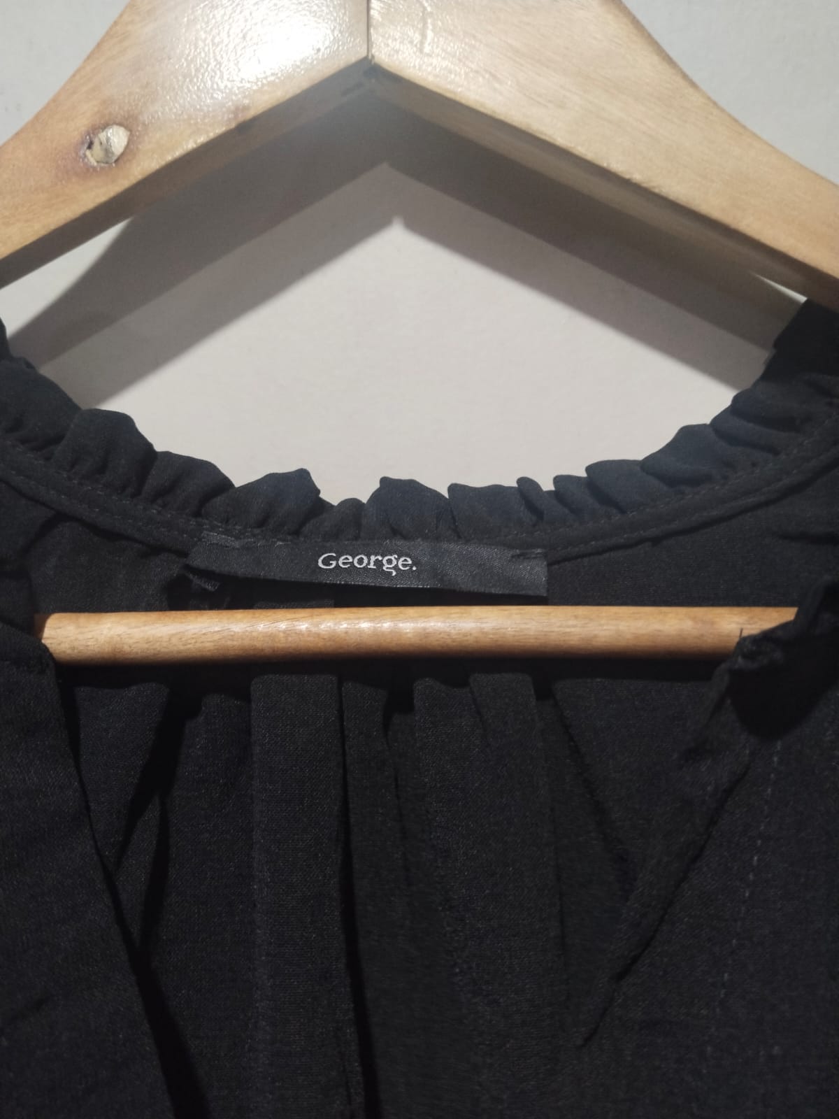 GEORGE Black Long-Sleeved Blouse