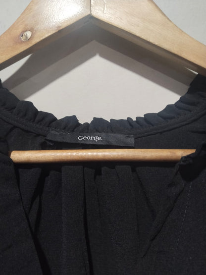 GEORGE Black Long-Sleeved Blouse