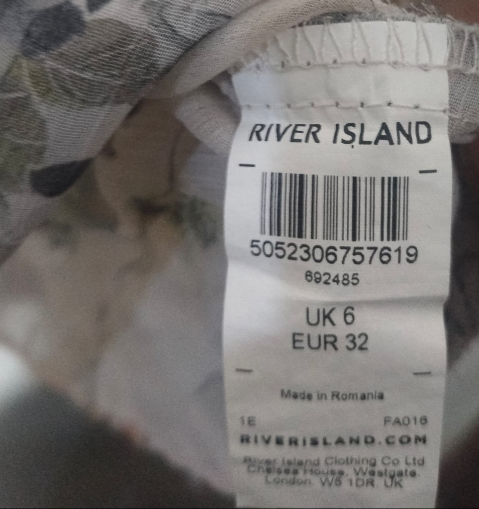 River Island Long-Sleeve fForal Blouse