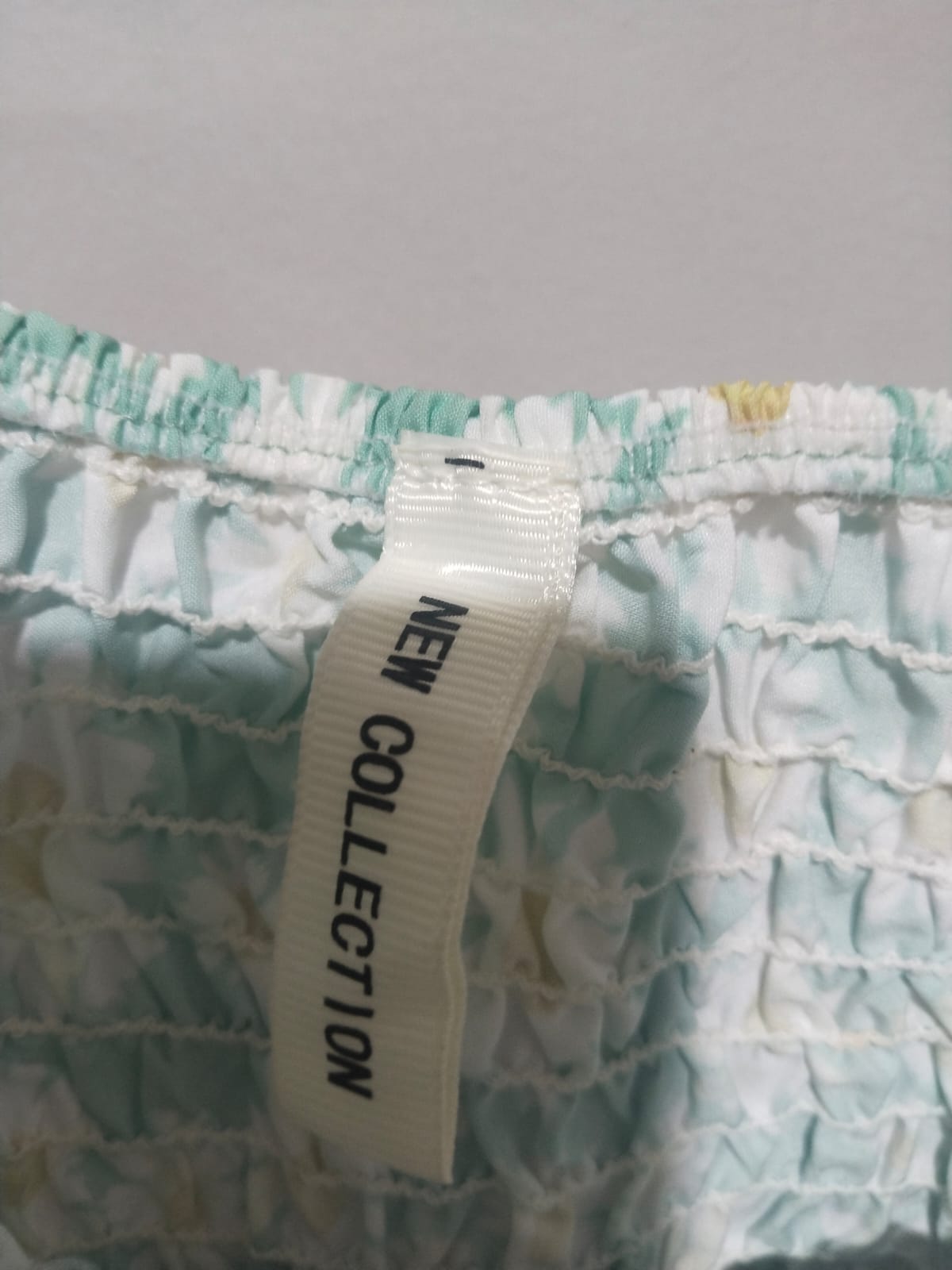 NEW COLLECTION  Green And White Floral Smocked Maxi Dress