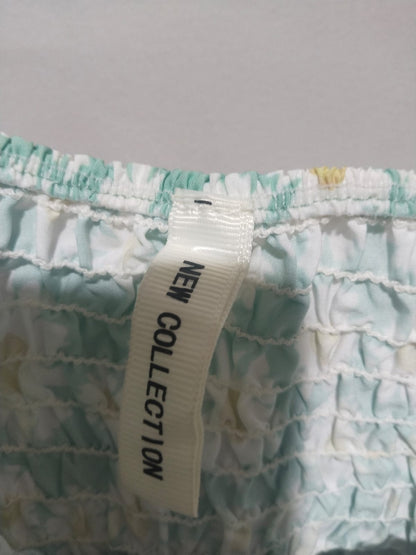 NEW COLLECTION  Green And White Floral Smocked Maxi Dress