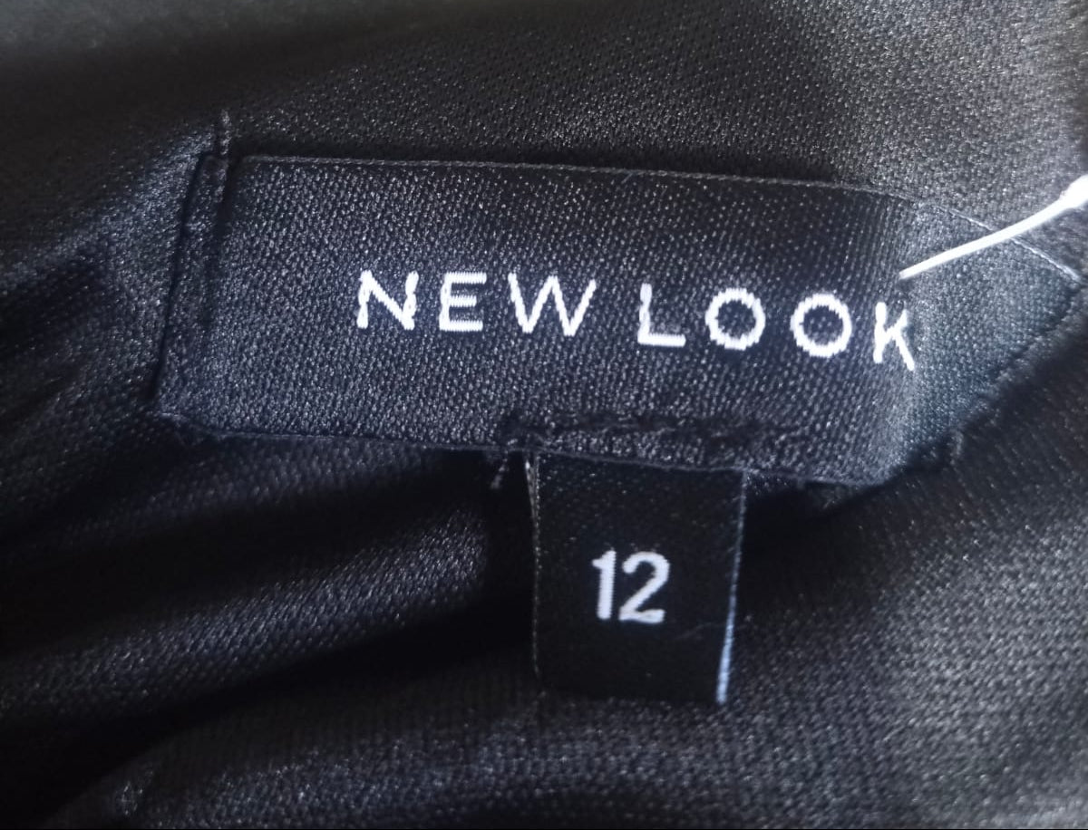 NEW LOOK Women's Black Ruffle Maxi Dress