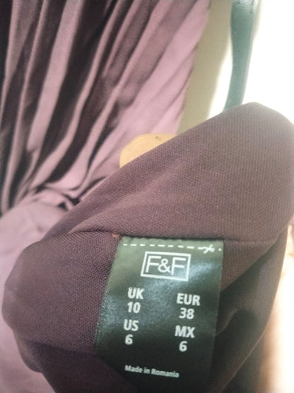 F&F Pleated Halter Neck Dress