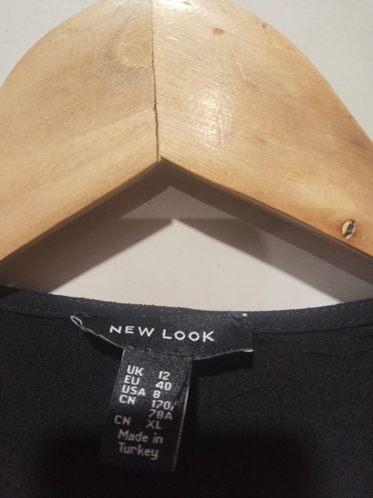 NEW LOOK Black Midi Dress Short Sleeve