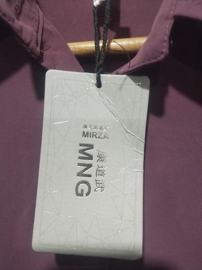 MNG Women's Purple Button-Down Shirt