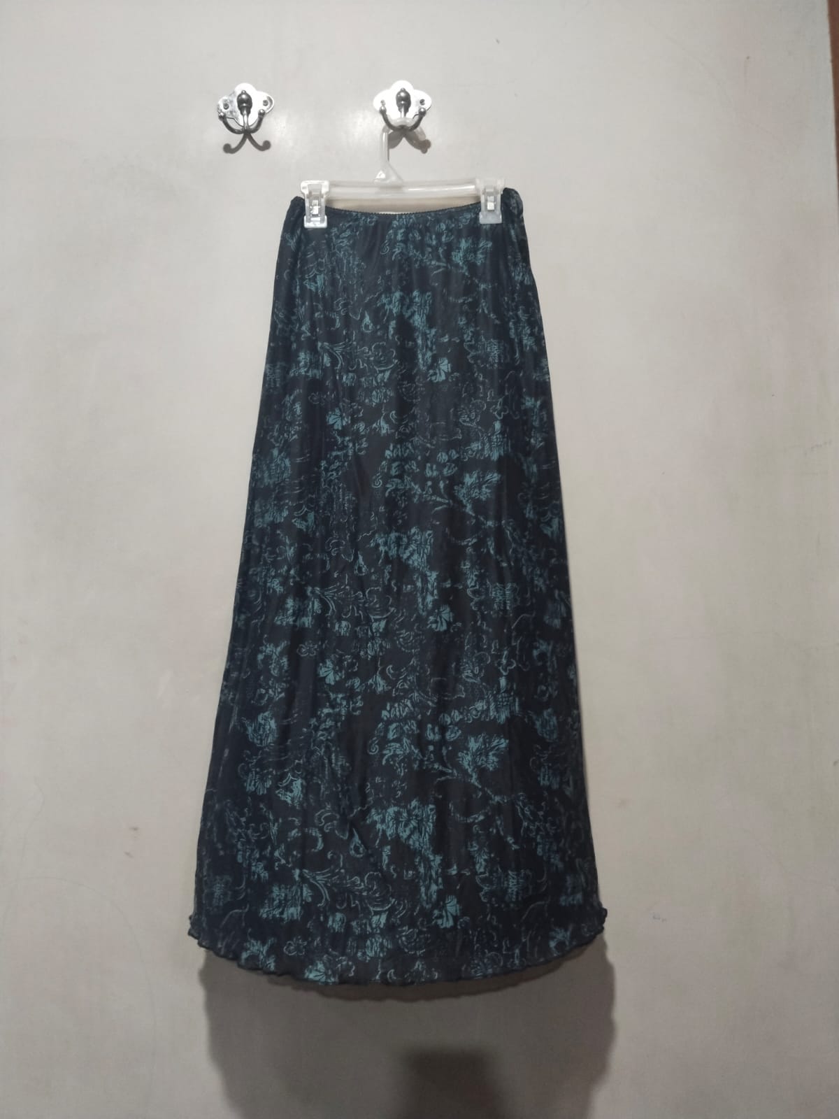 Motel Rocks Mesh Long Sleeve Top and Floral Midi Skirt