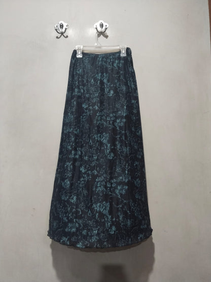 Motel Rocks Mesh Long Sleeve Top and Floral Midi Skirt