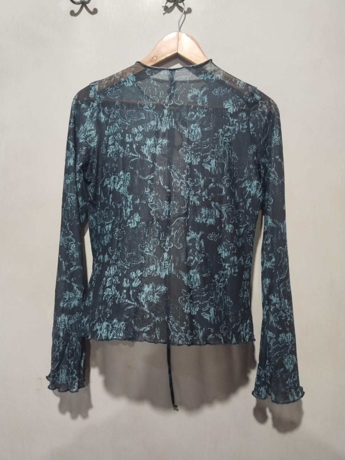 Motel Rocks Mesh Long Sleeve Top and Floral Midi Skirt