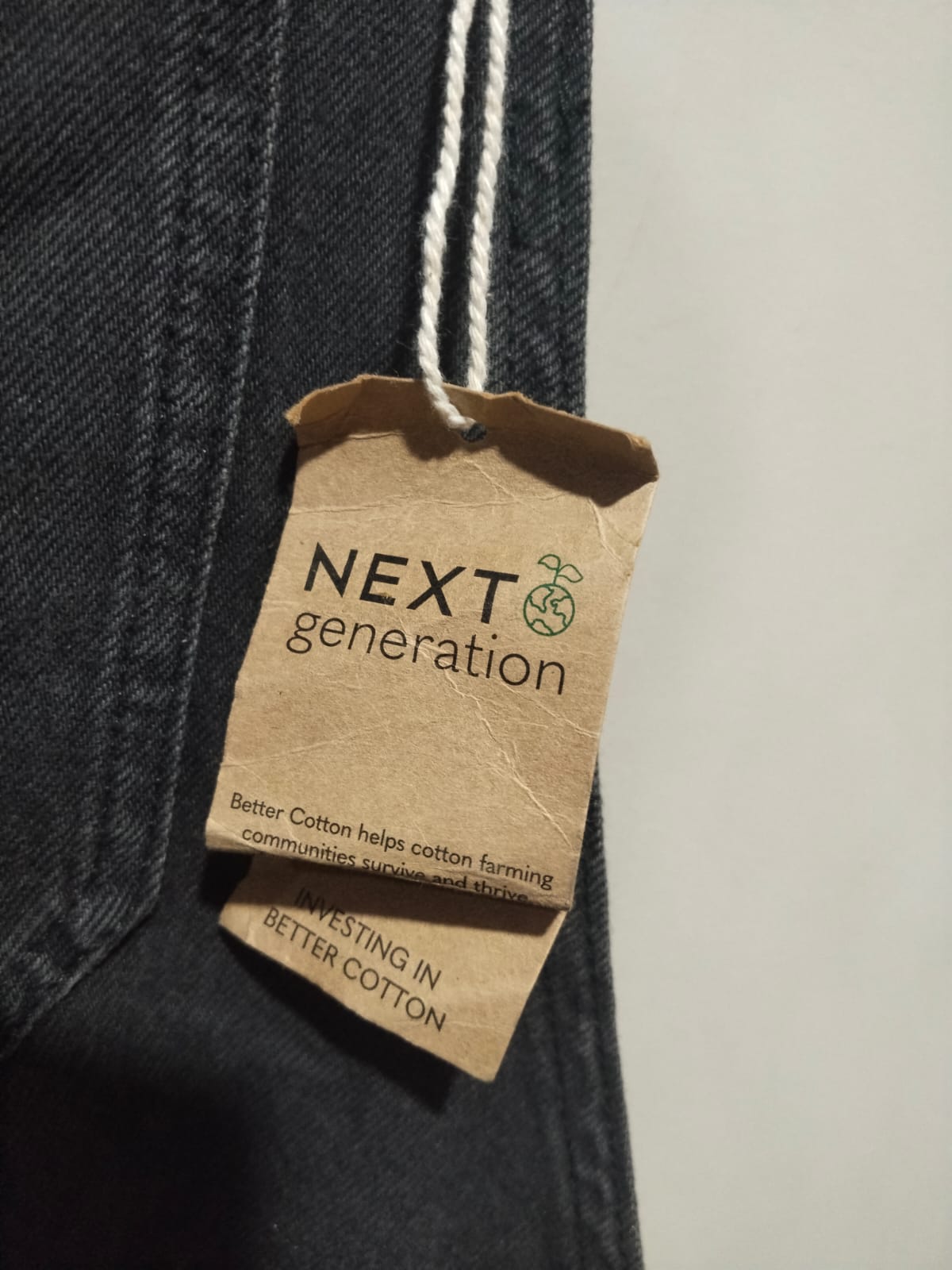 Next Black Denim Pinafore Dress