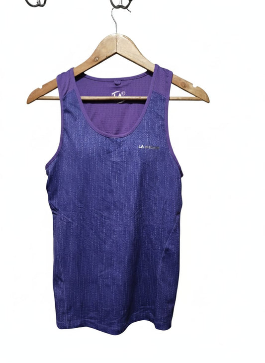 LA Gear Women's Purple Athletic Mesh Tank Top