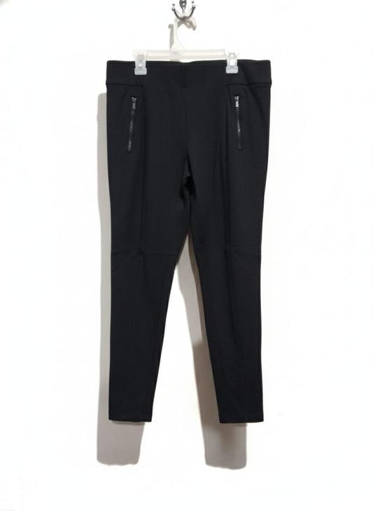 M&S Collection Black Zipped Pocket Skinny Leg Trousers