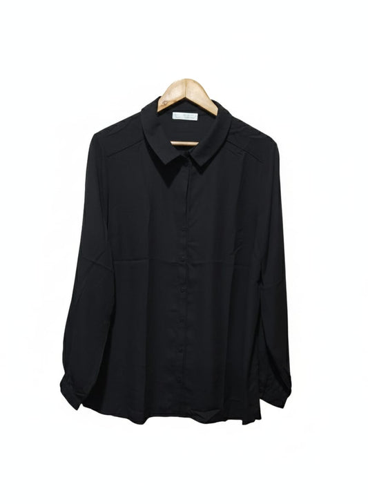 Primark Women's Black Classic Long Sleeve Shirt
