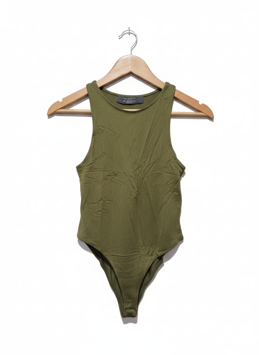 Primark Olive Green Racerback Bodysuit