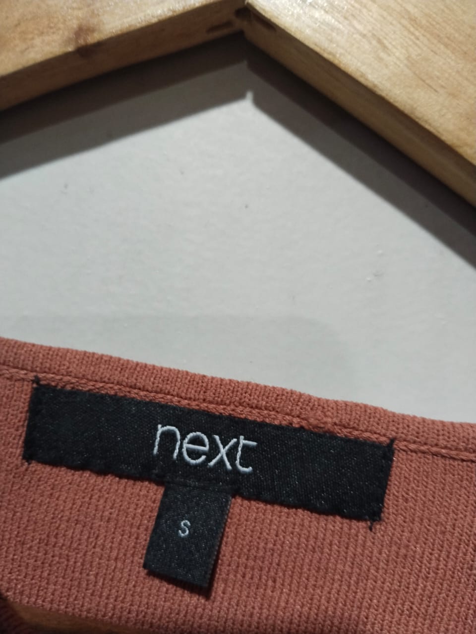 Next Rust/Terracotta Ribbed Cut-Out Vest Top