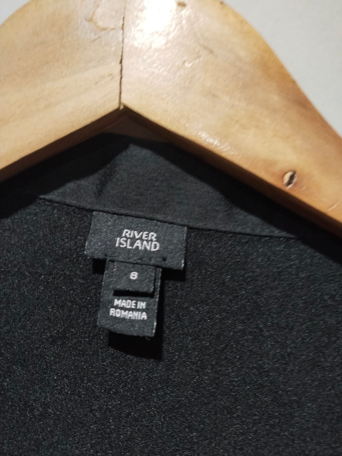 River Island Black Leopard Organza Tie Waist Blouse