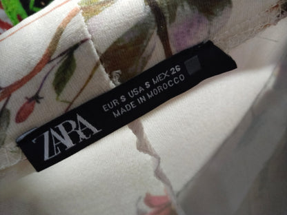 ZARA Women's Wide-Leg Trousers With Striped Hem