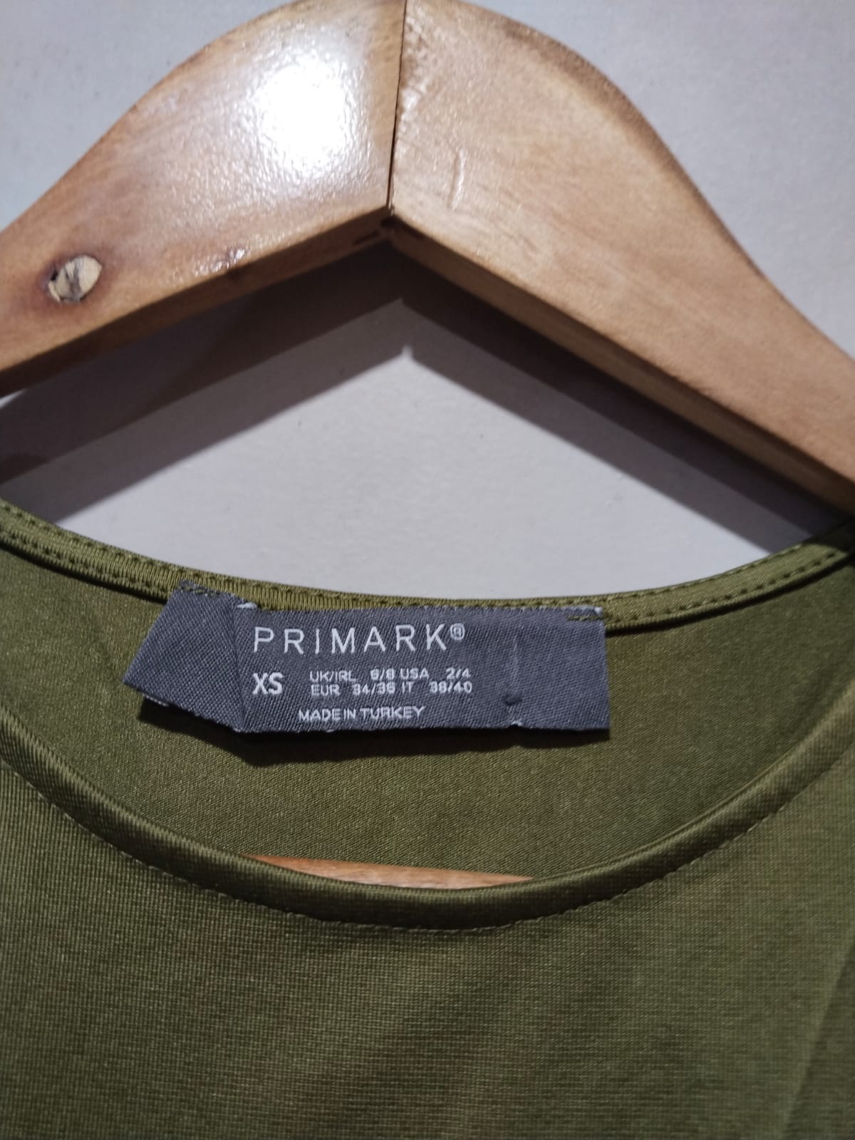Primark Olive Green Racerback Bodysuit