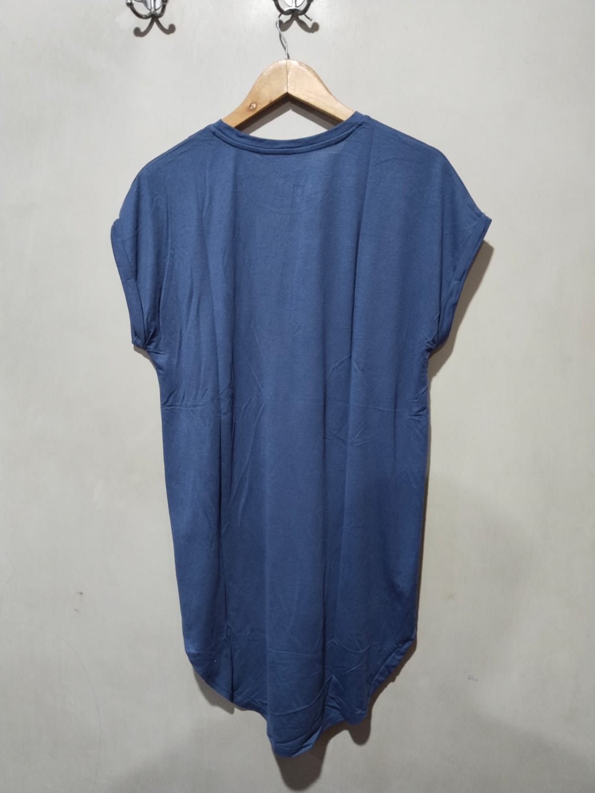 Primark Navy "Surround Yourself" Slogan Longline T-Shirt