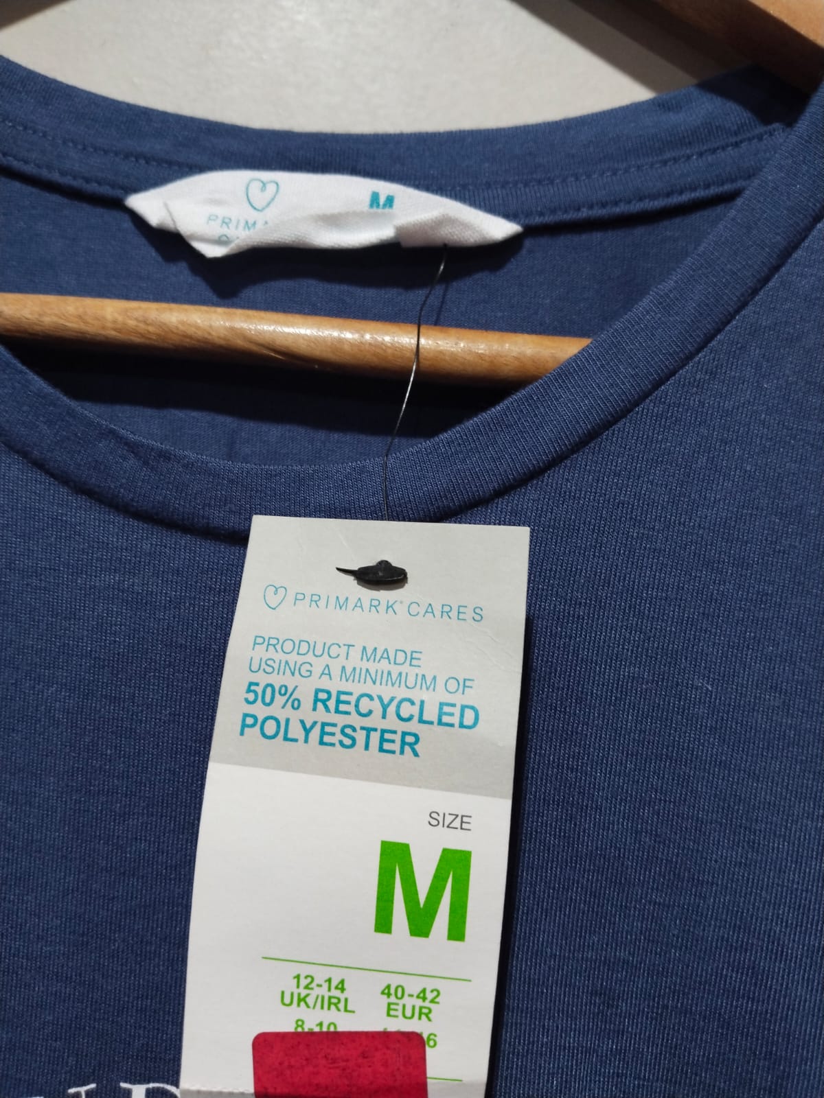 Primark Navy "Surround Yourself" Slogan Longline T-Shirt