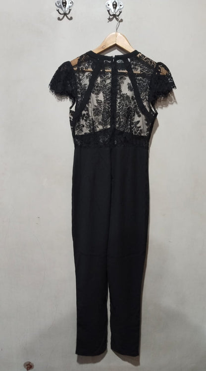 Boohoo Boutique Lace Corsetry Bodice Jumpsuit