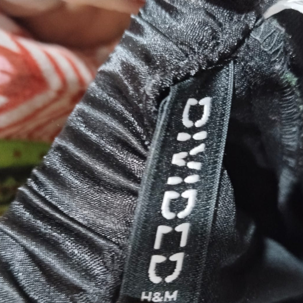 H&M Women's Wide-Leg Satin Cargo Pants