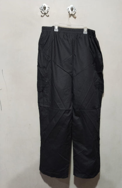 PrettyLittleThing Black Wide Leg High Waisted Cargo Trousers