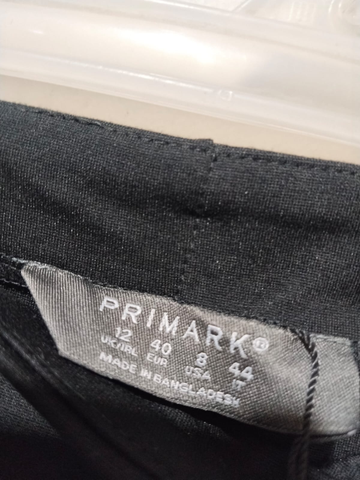 Primark Black Pin Stitch High Waist Trousers/Pants