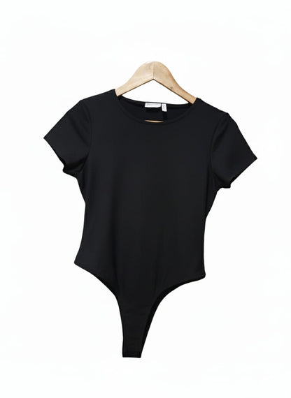 ASOS DESIGN Skinny Fit T-Shirt Bodysuit in Black