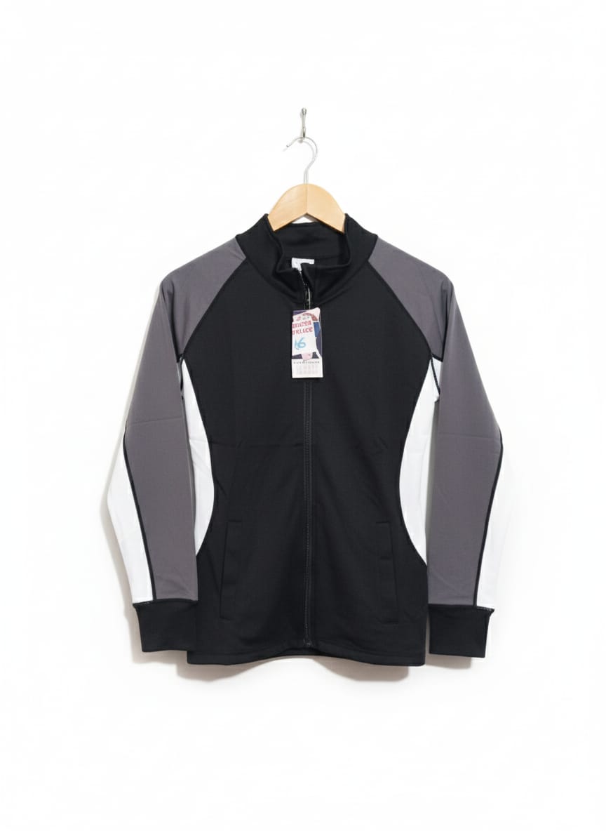 Active Basic Sportswear Color Block Full Zip Jacket