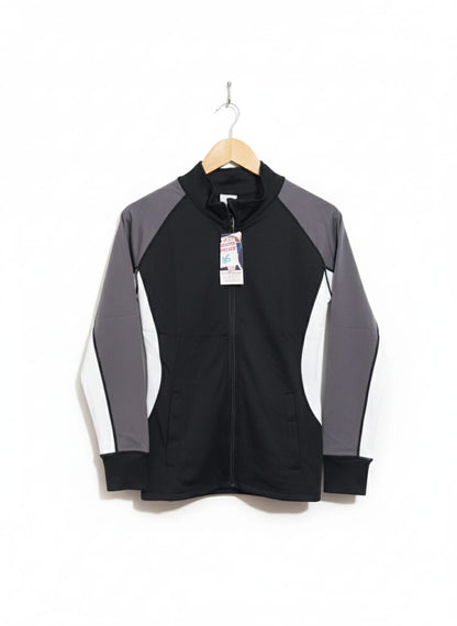 Active Basic Sportswear Color Block Full Zip Jacket