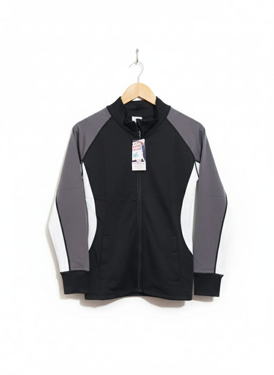 Active Basic Sportswear Color Block Full Zip Jacket